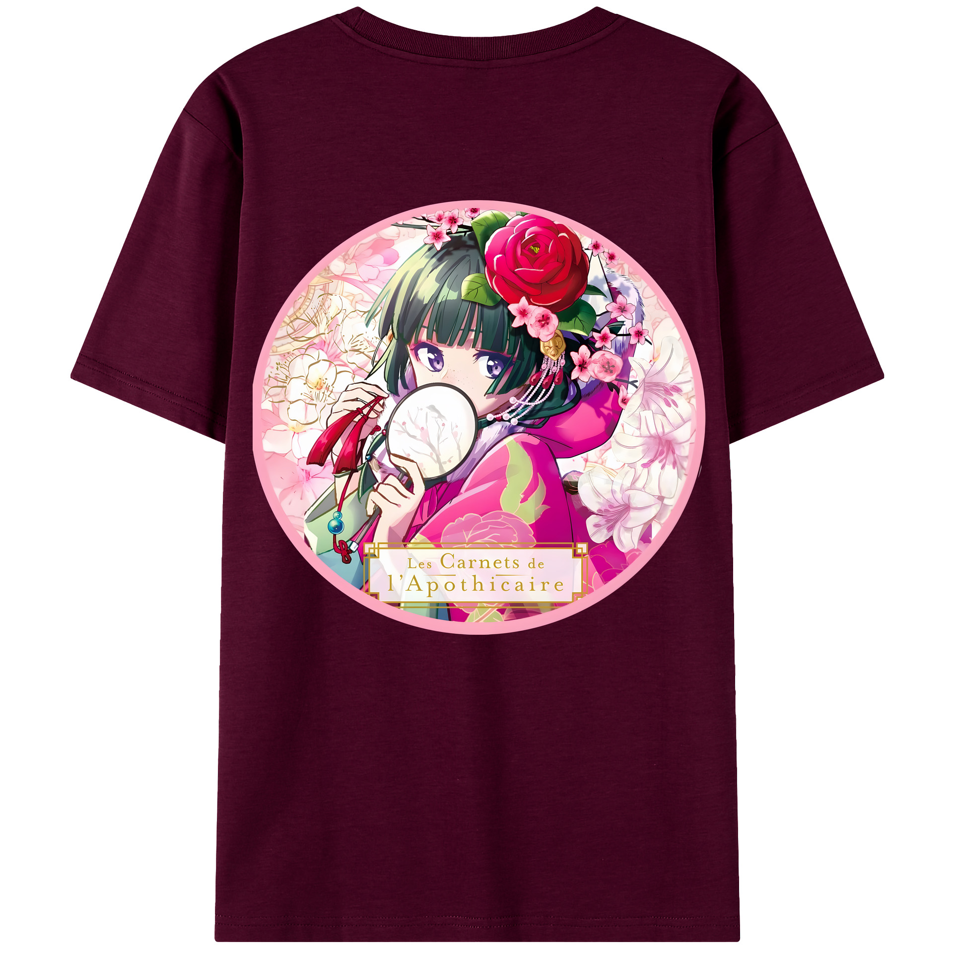 （画像用） 薬屋のひとりごと The Apothecary Diaries レディース半袖Tシャツ(バックプリント)